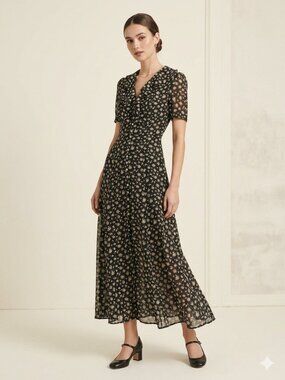 jonathan martin maxi dress 90s 'Jonathan Martin.com' Rose Maxi Dress EarthWindandVintage